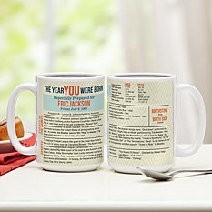 The Year You Were Born Mug