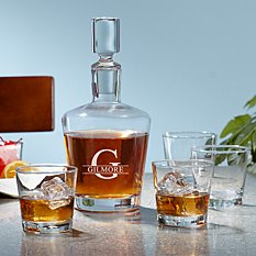 5 Piece Liquor Decanter Set