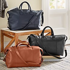 Leather Euro Weekender Bag