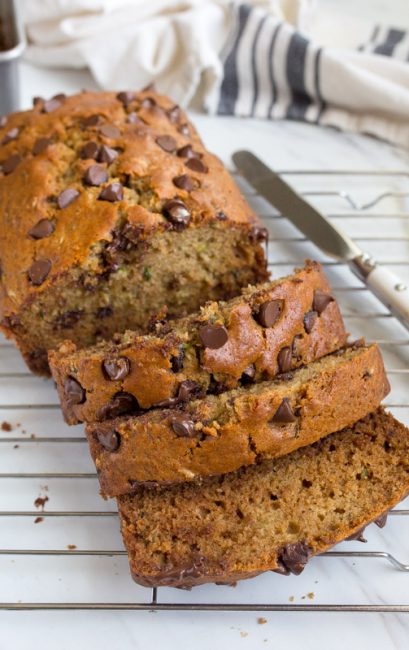 chocolate chip zucchini bread recipe